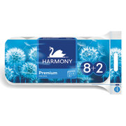 Harmony Premium  3-vrstvový toaletný papier 8 ks + 2 ks 1 bal.