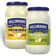 Hellmann's Originál majonéza 405 ml a Tatárska omáčka 405 ml