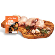 NA GRILE Kuracie horné stehná chladené 1 kg  + koreninová soľ  1 bal.
