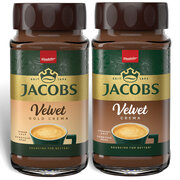 Jacobs Velvet instantná káva 2 druhy od 180 g do 200 g