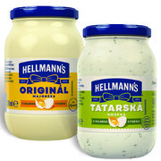 Hellmann's Originál majonéza 210 ml a Tatárska omáčka 210 ml