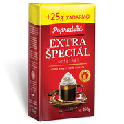 Popradská Extra špeciál mletá káva 250 g + 25 g zadarmo