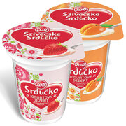 Srdiečko zľava 26% jogurtový dezert mix príchutí 125 g