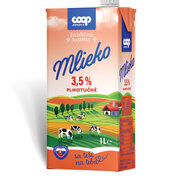Mlieko  plnotučné 3,5% 1 l