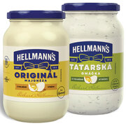 Hellmann's Originál majonéza 625 ml Tatárska omáčka 625 ml