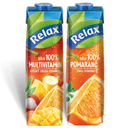 Relax 100% džús - 2 druhy 1 l