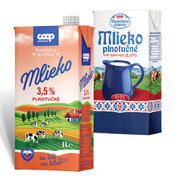 Mlieko plnotučné 3,5% 1 l