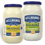Hellmann‘s Originál majonéza a Tatárska omáčka 405 ml