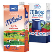 Mlieko plnotučné 3,5% 1 l