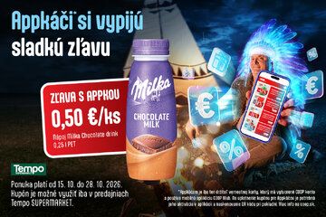 Milka nápoj appkáči - kupón október 2026