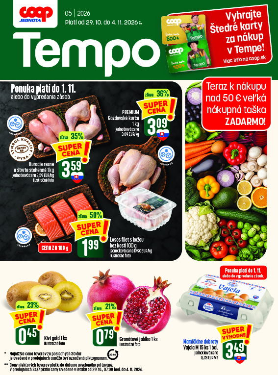 Letáky Tempo, platné od 29.10. do 4.11.2026